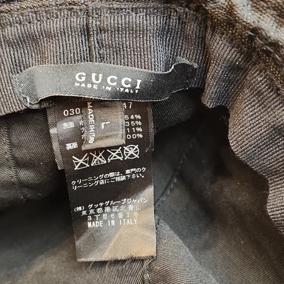 Authentic GUCCI Black Bucket Hat - Picture 6 of 8